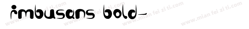 Nimbusans bold字体转换